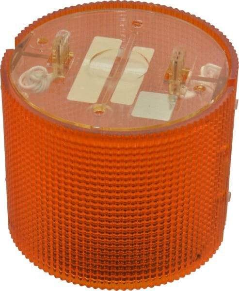 Federal Signal Corp - Incandescent Lamp, Amber, Flashing and Steady, Stackable Tower Light Module - 120 VAC, 0.13 Amp, 1 NEMA Rated, Base Mount - USA Tool & Supply