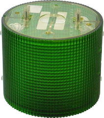 Federal Signal Corp - Incandescent Lamp, Green, Flashing and Steady, Stackable Tower Light Module - 120 VAC, 0.13 Amp, 1 NEMA Rated, Base Mount - USA Tool & Supply