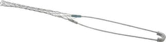 Hubbell Wiring Device-Kellems - 0.56 to 0.73 Inch Cable Diameter, Galvanized Steel, Single Loop Support Grip - 13 Inch Long, 1,000 Lb. Breaking Strength, 6 Inch Mesh Length - USA Tool & Supply