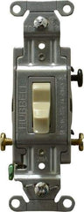 Hubbell Wiring Device-Kellems - 3 Pole, 120 to 277 VAC, 20 Amp, Commercial Grade, Toggle, Wall and Dimmer Light Switch - 4-1/16 Inch High - USA Tool & Supply