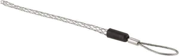 Hubbell Wiring Device-Kellems - Flexible Eye, Single Weave Mesh, Steel Wire Pulling Grip - 4-1/4" Mesh, 1/4 to 0.37" Cable Diam - USA Tool & Supply