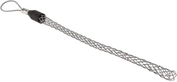 Hubbell Wiring Device-Kellems - Flexible Eye, Single Weave Mesh, Steel Wire Pulling Grip - 10" Mesh, 0.63 to 0.74" Cable Diam - USA Tool & Supply