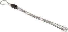 Hubbell Wiring Device-Kellems - Flexible Eye, Single Weave Mesh, Steel Wire Pulling Grip - 10" Mesh, 0.63 to 0.74" Cable Diam - USA Tool & Supply