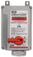 Hubbell Wiring Device-Kellems - 3 Phase, 480 VAC, 30 Amp, 15 hp, 4 Pin Configuration, Interlock Receptacle - 3 Poles, Watertight, IEC 60309, Red - USA Tool & Supply