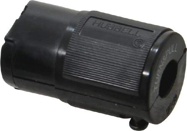 Hubbell Wiring Device-Kellems - 125 VAC, 15 Amp, ML-1R Configuration, Industrial Grade, Ungrounded Connector - 1 Phase, 2 Poles, IP20, 0.218 to 3/8 Inch Cord Diameter - USA Tool & Supply