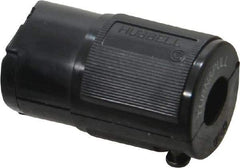 Hubbell Wiring Device-Kellems - 125 VAC, 15 Amp, ML-1R Configuration, Industrial Grade, Ungrounded Connector - 1 Phase, 2 Poles, IP20, 0.218 to 3/8 Inch Cord Diameter - USA Tool & Supply