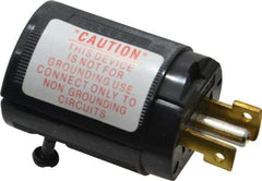 Hubbell Wiring Device-Kellems - 125/250 VAC, 15 Amp, ML-3P Configuration, Industrial Grade, Ungrounded Plug - 1 Phase, 3 Poles, IP20, 0.3 to 0.43 Inch Cord Diameter - USA Tool & Supply