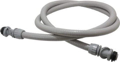 Hubbell Wiring Device-Kellems - 1/2" Trade Size, 6' Long, Flexible Liquidtight Conduit - PVC, 21.8mm ID, Gray - USA Tool & Supply