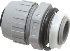 Hubbell Wiring Device-Kellems - 3/4" Trade, Thermoplastic Push In Straight Liquidtight Conduit Connector - Noninsulated - USA Tool & Supply