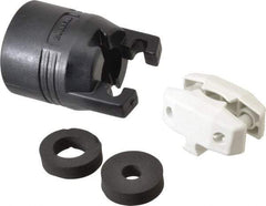 Hubbell Wiring Device-Kellems - 125/250 VAC, 30 Amp, 10-30P NEMA, Straight, Ungrounded, Commercial, Industrial Grade Plug - 3 Pole, 3 Wire, 1 Phase, 2 hp, Nylon, Black, White - USA Tool & Supply