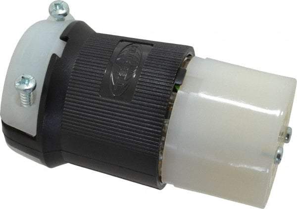 Hubbell Wiring Device-Kellems - 480 VAC, 20 Amp, L16-20R Configuration, Industrial Grade, Self Grounding Connector - 3 Phase, 3 Poles, IP20, 0.35 to 1.15 Inch Cord Diameter - USA Tool & Supply