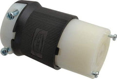 Hubbell Wiring Device-Kellems - 277/480 VAC, 20 Amp, L22-20R Configuration, Industrial Grade, Self Grounding Connector - 3 Phase, 4 Poles, IP20, 0.35 to 1.15 Inch Cord Diameter - USA Tool & Supply