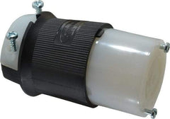 Hubbell Wiring Device-Kellems - 125/250 VAC, 30 Amp, L14-30R Configuration, Industrial Grade, Self Grounding Connector - 1 Phase, 3 Poles, IP20, 0.35 to 1.15 Inch Cord Diameter - USA Tool & Supply