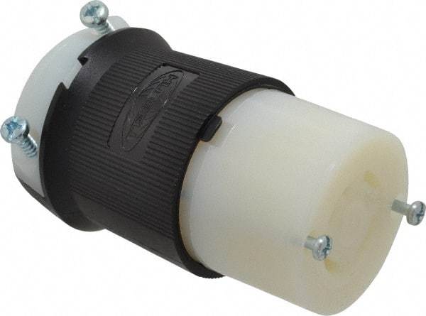 Hubbell Wiring Device-Kellems - 250 VAC, 30 Amp, L15-30R Configuration, Industrial Grade, Self Grounding Connector - 3 Phase, 3 Poles, IP20, 0.35 to 1.15 Inch Cord Diameter - USA Tool & Supply