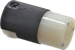 Hubbell Wiring Device-Kellems - 277 VAC, 15 Amp, L7-15R Configuration, Industrial Grade, Self Grounding Connector - 1 Phase, 2 Poles, IP20, 0.23 to 0.72 Inch Cord Diameter - USA Tool & Supply