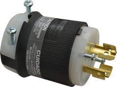 Hubbell Wiring Device-Kellems - 120/208 VAC, 20 Amp, NonNEMA Configuration, Industrial Grade, Ungrounded Plug - 3 Phase, 4 Poles, IP20, 0.35 to 1.15 Inch Cord Diameter - USA Tool & Supply