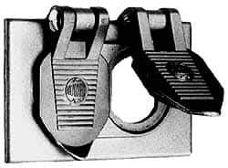 Hubbell Wiring Device-Kellems - Electrical Outlet Box Polycarbonate Weatherproof Cover - USA Tool & Supply