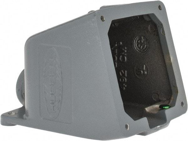 Hubbell Wiring Device-Kellems - 20, 30 Amp, 3/4 Inch Hub Size, Cast Aluminum Pin and Sleeve Angle Back Box - IP54, IP67, 15° Box Angle - USA Tool & Supply