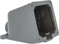 Hubbell Wiring Device-Kellems - 20, 30 Amp, 3/4 Inch Hub Size, Cast Aluminum Pin and Sleeve Angle Back Box - IP54, IP67, 15° Box Angle - USA Tool & Supply