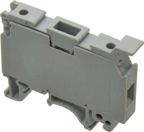 ACI - 300 Volt, 6.3 Amp, 14 to 131°F, Fused Terminal Block - 20 to 12 AWG Compatibility, 42-1/2mm High x 58mm Deep - USA Tool & Supply