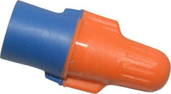 3M - 2, 22 to 3, 12 AWG, 600 Volt, Flame Retardant, Wing Twist on Wire Connector - Blue & Orange, 221°F - USA Tool & Supply