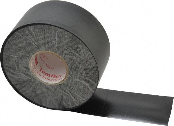 3M - 2" x 100', Black Vinyl Electrical Tape - Series 1100, 10 mil Thick, 25 Lb./Inch Tensile Strength - USA Tool & Supply