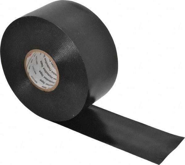 3M - 2" x 100', Black Vinyl Electrical Tape - Series 50, 10 mil Thick, 20 Lb./Inch Tensile Strength - USA Tool & Supply