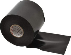 3M - 4" x 100', Black Vinyl Electrical Tape - Series 50, 10 mil Thick, 20 Lb./Inch Tensile Strength - USA Tool & Supply