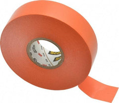 3M - 3/4" x 66', Orange Vinyl Electrical Tape - Series 35, 7 mil Thick, 1,250 V/mil Dielectric Strength, 17 Lb./Inch Tensile Strength - USA Tool & Supply