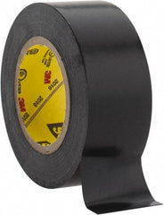 3M - 3/4" x 20', Black Vinyl Electrical Tape - Series 33+, 7 mil Thick, 1,150 V/mil Dielectric Strength, 15 Lb./Inch Tensile Strength - USA Tool & Supply