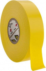 3M - 3/4" x 66', Yellow Vinyl Electrical Tape - Series 35, 7 mil Thick, 1,250 V/mil Dielectric Strength, 17 Lb./Inch Tensile Strength - USA Tool & Supply