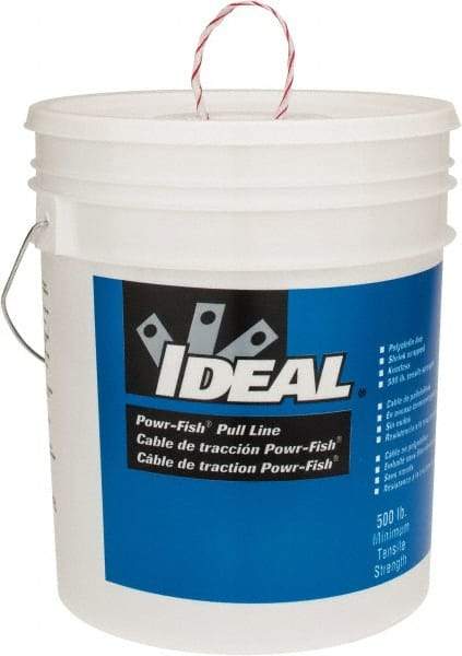 Ideal - 2,200 Ft. Long, Polyline Pulling Line - 500 Lb. Breaking Strength - USA Tool & Supply