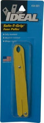 Ideal - 5 Inch Long, Glass Filled Polypropylene, Insulated Fuse Puller - For Use with 250 Volt 9/32 Inch to 1/2 Inch Diameter Fuses, Cartridge Fuses - USA Tool & Supply