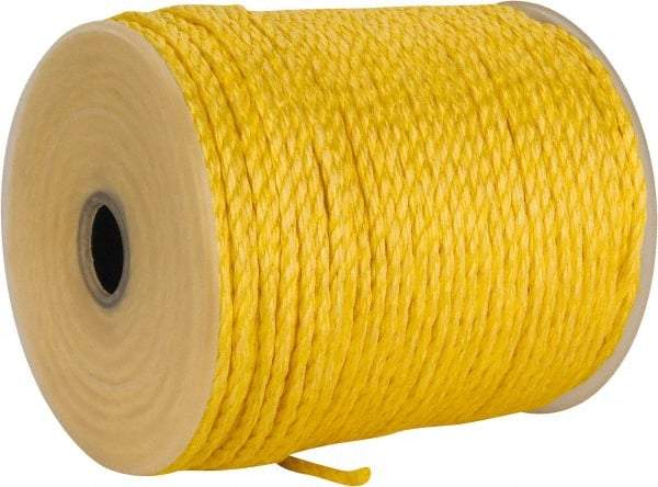 Ideal - 600 Ft. Long, 125 Lb. Load, Polypropylene Rope - 1/4 Inch Diameter, 1,125 Lb. Breaking Strength - USA Tool & Supply