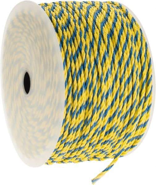 Ideal - 1,000 Ft. Long, 125 Lb. Load, Polypropylene Rope - 1/4 Inch Diameter, 1,125 Lb. Breaking Strength - USA Tool & Supply