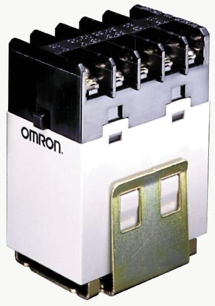 Omron - Standard Electromechanical Screw General Purpose Relay - 25 Amp at 220 VAC, DPST, 24 VDC, 34.5mm Wide x 64mm High x 51.5mm Deep - USA Tool & Supply