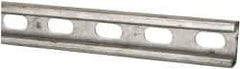 Thomas & Betts - 10' Long x 1-5/8" Wide x 13/16" High, 14 Gauge, Strip Steel, Half Slot Framing Channel & Strut - 0.075" Thick, Pre-Galvanized - USA Tool & Supply