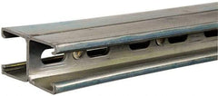 Thomas & Betts - 10' Long x 1-5/8" Wide x 1-5/8" High, 12 Gauge, Strip Steel, Back to Back Half Slot Framing Channel & Strut - 0.105" Thick, Gold Galvanized - USA Tool & Supply