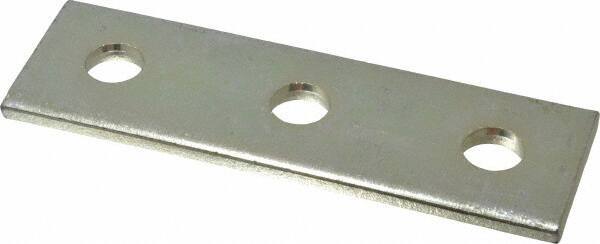 Thomas & Betts - Zinc Dichromate Steel Flat Plate Strut Fitting - Used with Joining Metal Framing Channel & Strut - USA Tool & Supply