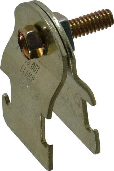 Thomas & Betts - 5/8" Pipe, 16 Gauge" Pipe or Tube Clamp - Gold Galvanized, 650 Lb Capacity - USA Tool & Supply