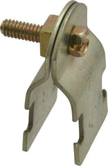 Thomas & Betts - 3/4" Pipe, 16 Gauge" Pipe or Tube Clamp - Gold Galvanized, 650 Lb Capacity - USA Tool & Supply