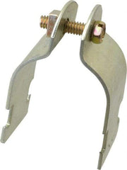 Thomas & Betts - 1-1/2" Pipe, 14 Gauge" Pipe or Tube Clamp - Gold Galvanized, 1,000 Lb Capacity - USA Tool & Supply