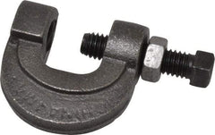 Thomas & Betts - 3/4" Max Flange Thickness, 1/2" Rod L-Clamp with Locknut - 850 Lb Capacity, Steel - USA Tool & Supply