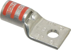 Thomas & Betts - 3/0 AWG Noninsulated Compression Connection Square Ring Terminal - 5/16" Stud, 1.98" OAL x 0.92" Wide, Tin Plated Copper Contact - USA Tool & Supply