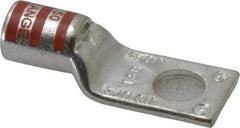 Thomas & Betts - 3/0 AWG Noninsulated Compression Connection Rectangle Ring Terminal - 1/2" Stud, 2.35" OAL x 0.92" Wide, Tin Plated Copper Contact - USA Tool & Supply