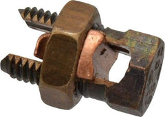 Thomas & Betts - 6 to 2 AWG, Copper Wire Compatible, Copper Alloy, Hex Split Bolt Connector - 1-11/32" OAL, 11/16" Head Width, 7/8" Base Width - USA Tool & Supply