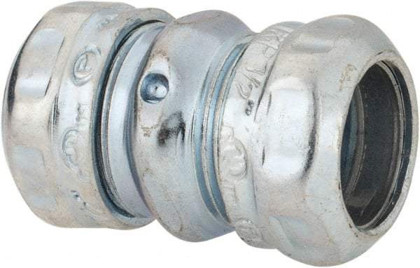 Thomas & Betts - 1/2" Trade, Steel Compression EMT Conduit Coupling - Noninsulated - USA Tool & Supply