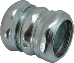 Thomas & Betts - 1-1/4" Trade, Steel Compression EMT Conduit Coupling - Noninsulated - USA Tool & Supply