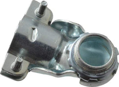 Thomas & Betts - 3/4" Trade, Malleable Iron Squeeze Clamp 90° FMC Conduit Connector - Noninsulated - USA Tool & Supply