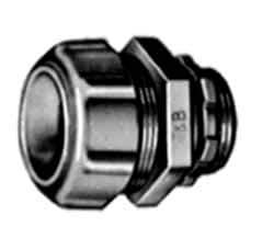 Thomas & Betts - 2-1/2" Trade, Steel Threaded Straight Liquidtight Conduit Connector - Insulated - USA Tool & Supply